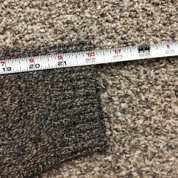 Vintage LL Bean Hoodie Sweater Lambswool Blend Full Zip Gray Womens Medium - Picture 7 of 9